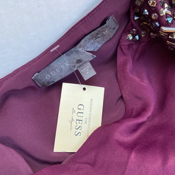 New Guess One shoulder Draped Dress - Picture 9 of 9